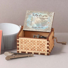 Load image into Gallery viewer, Personalized Music Box Custom Flower Design Gift for Daughter Wedding Day
