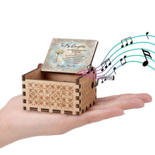 Load image into Gallery viewer, Personalized Music Box Custom Flower Design Gift for Daughter Wedding Day
