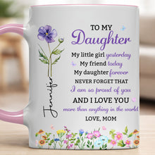 Load image into Gallery viewer, Personalized Accent Mug Custom Name Gift for Daughter
