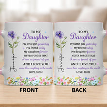 Load image into Gallery viewer, Personalized Accent Mug Custom Name Gift for Daughter
