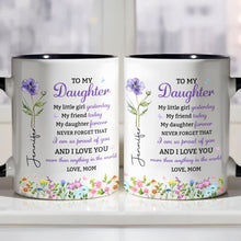 Load image into Gallery viewer, Personalized Accent Mug Custom Name Gift for Daughter
