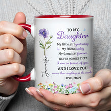 Load image into Gallery viewer, Personalized Accent Mug Custom Name Gift for Daughter

