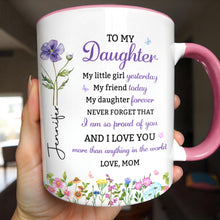Load image into Gallery viewer, Personalized Accent Mug Custom Name Gift for Daughter

