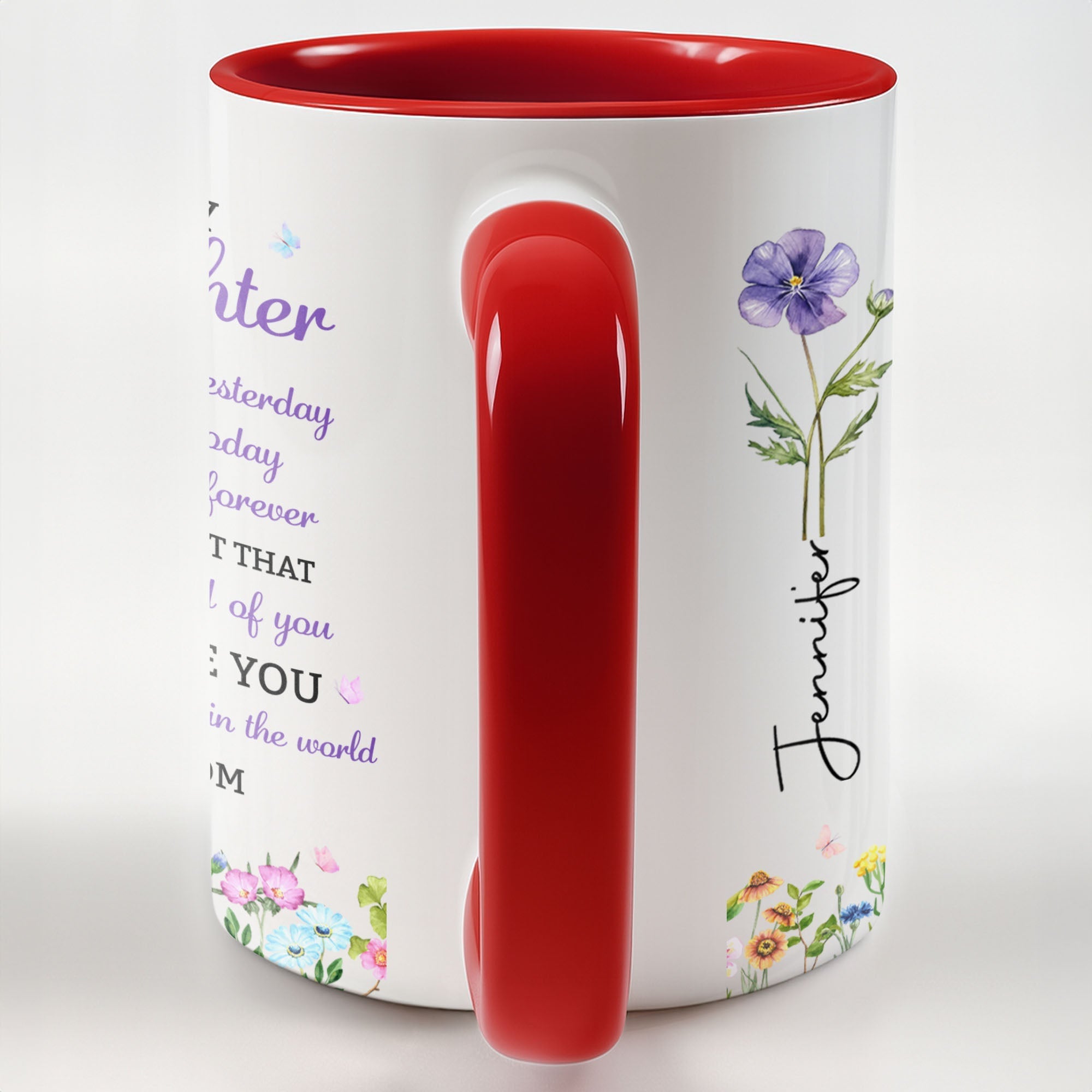 Personalized Accent Mug Custom Name Gift for Daughter