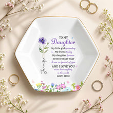 Load image into Gallery viewer, Personalized Hexagonal Jewelry Dish Custom Gift for Daughter
