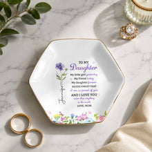 Load image into Gallery viewer, Personalized Hexagonal Jewelry Dish Custom Gift for Daughter
