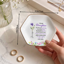 Load image into Gallery viewer, Personalized Hexagonal Jewelry Dish Custom Gift for Daughter
