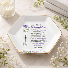 Load image into Gallery viewer, Personalized Hexagonal Jewelry Dish Custom Gift for Daughter
