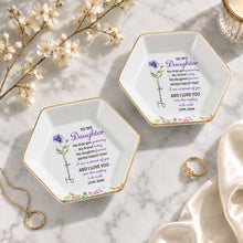 Load image into Gallery viewer, Personalized Hexagonal Jewelry Dish Custom Gift for Daughter
