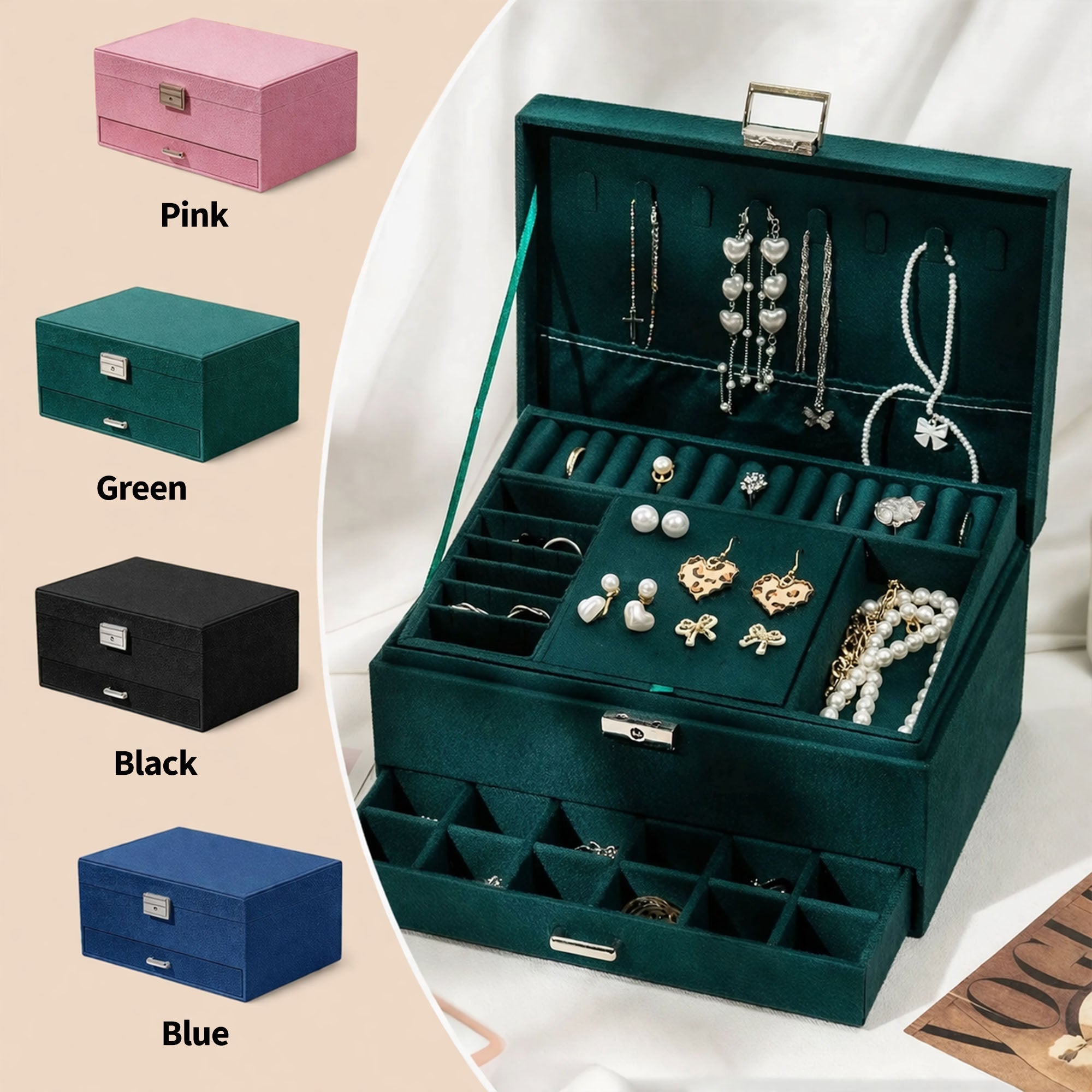 Personalized Jewelry Storage Box Custom Name Gift for Daughter