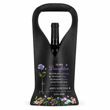 Load image into Gallery viewer, Personalized Leather Wine Bag Custom Name Gift for Daughter

