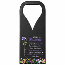 Load image into Gallery viewer, Personalized Leather Wine Bag Custom Name Gift for Daughter
