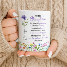 Load image into Gallery viewer, Personalized Floral Butterfly Coffee Mug Custom Gift for Daughter
