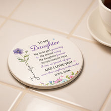 Load image into Gallery viewer, Personalized Birth Flower Coaster Custom Gift for Daughter
