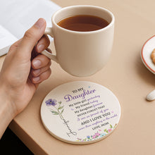 Load image into Gallery viewer, Personalized Birth Flower Coaster Custom Gift for Daughter

