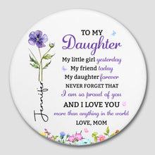 Load image into Gallery viewer, Personalized Birth Flower Coaster Custom Gift for Daughter
