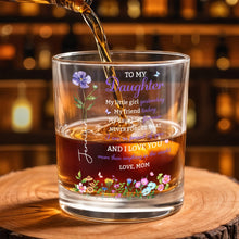 Load image into Gallery viewer, Personalized Custom Whiskey Glass Elegant Gift for Daughter
