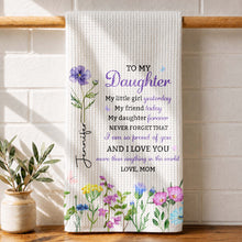 Load image into Gallery viewer, Personalized Kitchen Towel Custom Name Gift for Daughter

