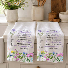 Load image into Gallery viewer, Personalized Kitchen Towel Custom Name Gift for Daughter
