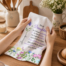 Load image into Gallery viewer, Personalized Kitchen Towel Custom Name Gift for Daughter
