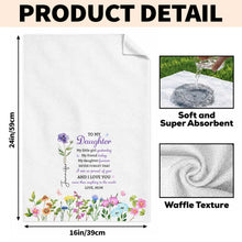 Load image into Gallery viewer, Personalized Kitchen Towel Custom Name Gift for Daughter
