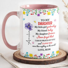 Load image into Gallery viewer, Personalized Accent Mug Custom Name Gift for Daughter
