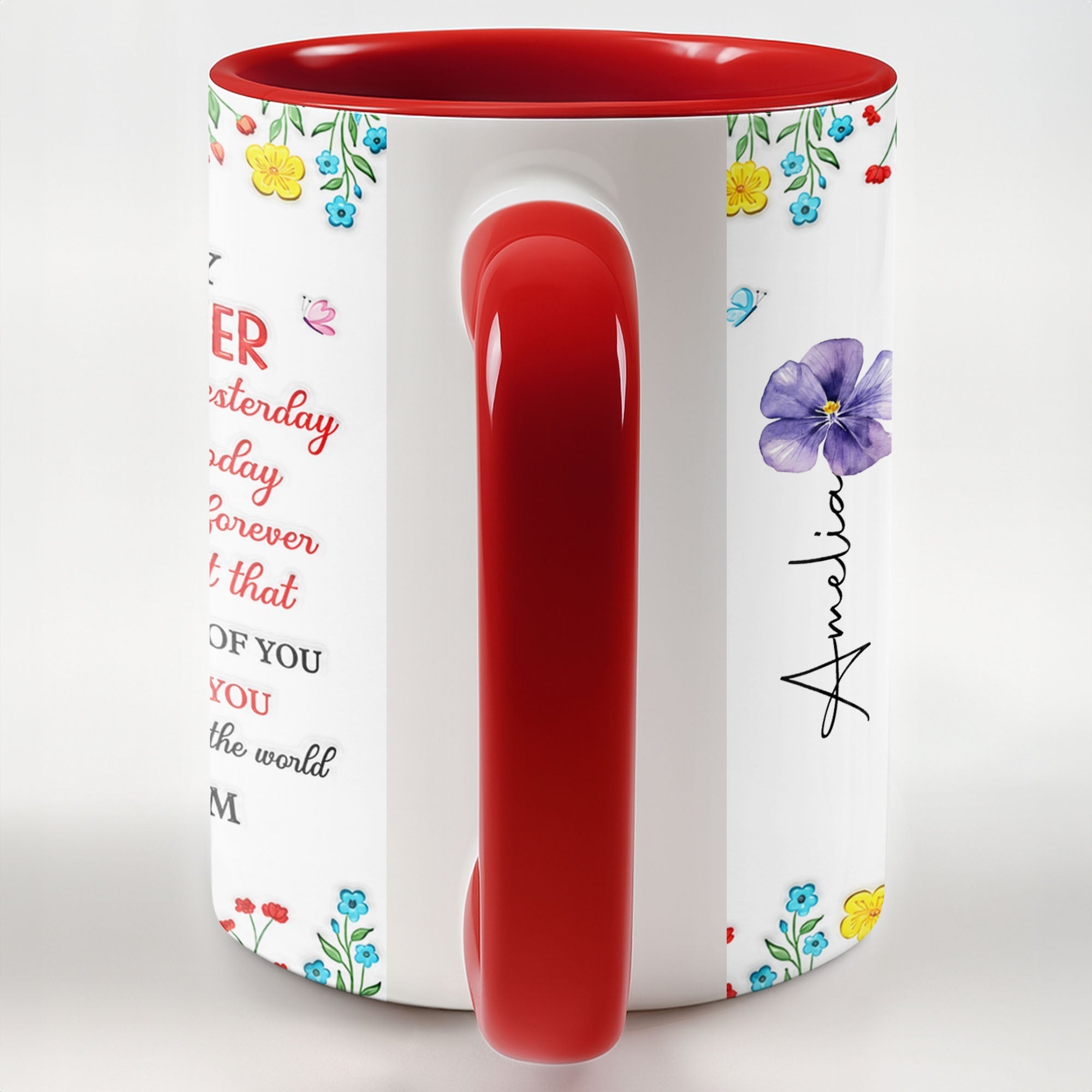 Personalized Accent Mug Custom Name Gift for Daughter
