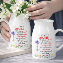 Load image into Gallery viewer, Personalized Ceramic Flower Vase Custom Name Gift for Daughter
