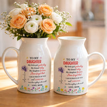 Load image into Gallery viewer, Personalized Ceramic Flower Vase Custom Name Gift for Daughter
