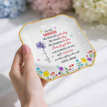 Load image into Gallery viewer, Personalized Lace Jewelry Dish Custom Name Gift for Daughter
