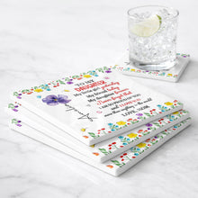 Load image into Gallery viewer, Personalized Ceramic Coaster for Daughter Custom Gift Idea
