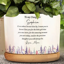 Load image into Gallery viewer, Personalized Ceramic Plant Pot Custom Message for Daughter
