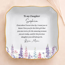 Load image into Gallery viewer, Personalized Lace Jewelry Dish Custom Name Gift for Daughter
