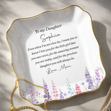 Load image into Gallery viewer, Personalized Lace Jewelry Dish Custom Name Gift for Daughter
