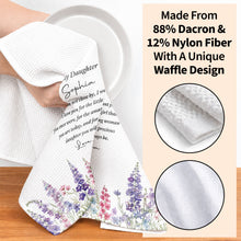 Load image into Gallery viewer, Personalized Kitchen Towel Birth Month Flowers Gift for Daughter
