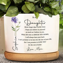 Load image into Gallery viewer, Personalized Ceramic Plant Pot Custom Name Gift for Daughter
