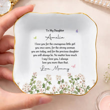 Load image into Gallery viewer, Personalized Lace Jewelry Dish Custom Name Gift for Daughter
