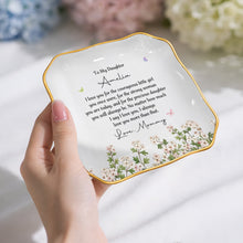 Load image into Gallery viewer, Personalized Lace Jewelry Dish Custom Name Gift for Daughter
