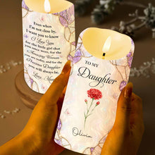 Load image into Gallery viewer, Personalized LED Candle Custom Flower Gift for Daughter
