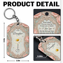 Load image into Gallery viewer, Personalized Stainless Steel Keychain for Daughter Gift
