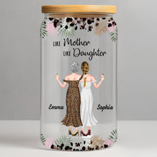 Load image into Gallery viewer, Personalized Clear Glass Can Custom Name Gift for Mom
