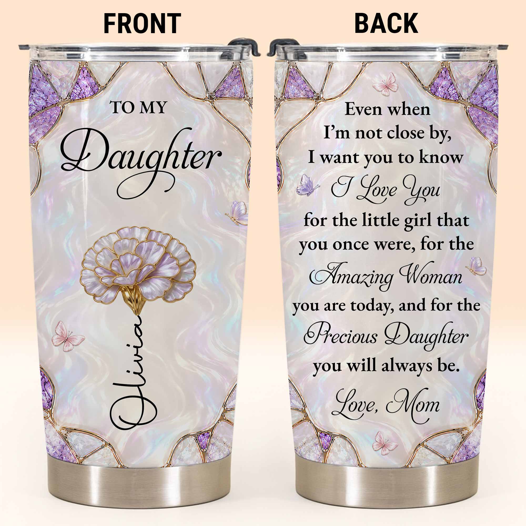 Personalized 20oz Tumbler Custom Name Gift for Daughter