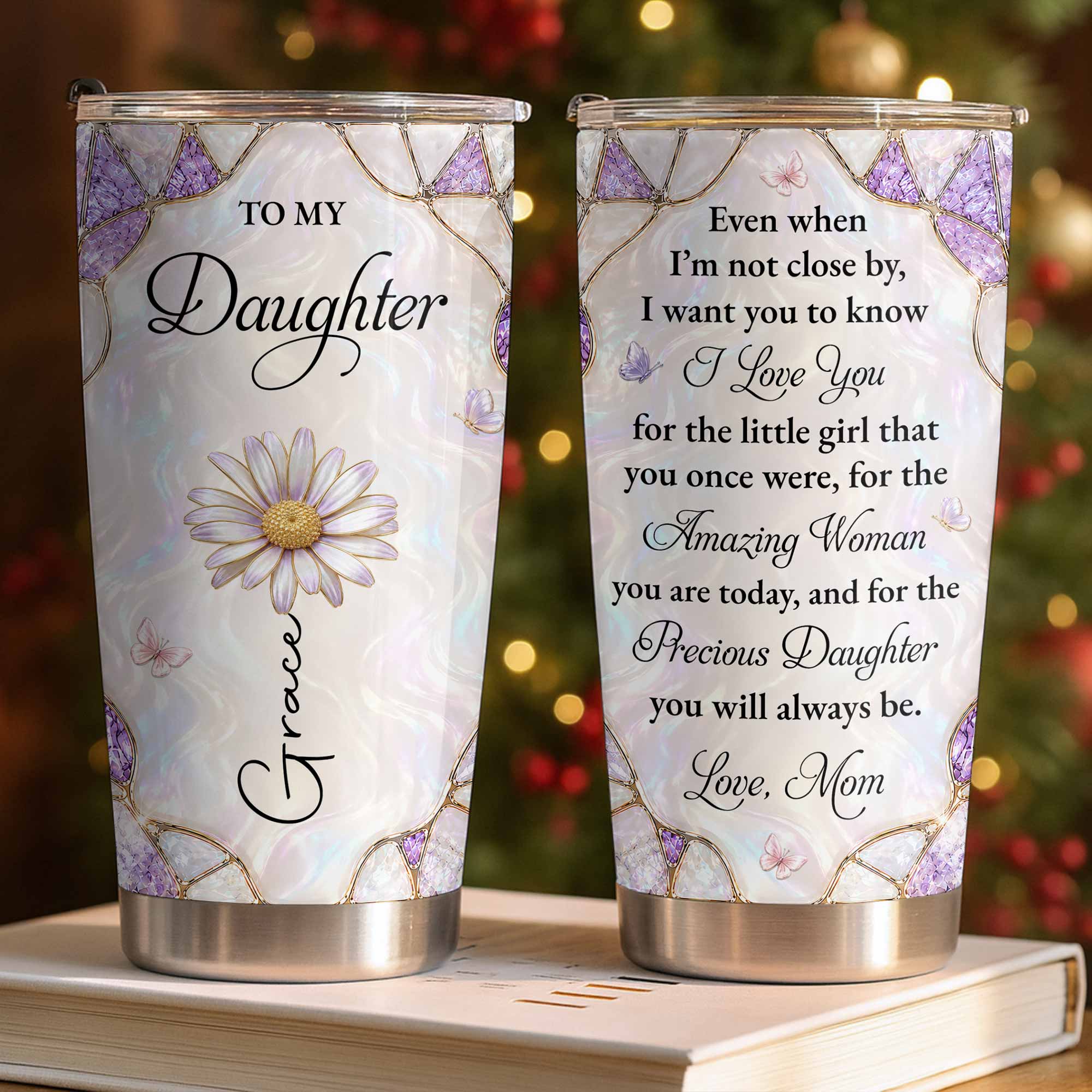 Personalized 20oz Tumbler Custom Name Gift for Daughter