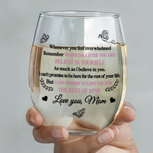 Load image into Gallery viewer, Personalized Stemless Wine Glass Custom Name Gift for Daughter
