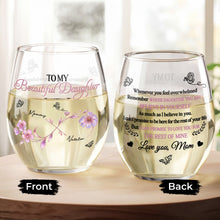 Load image into Gallery viewer, Personalized Stemless Wine Glass Custom Name Gift for Daughter
