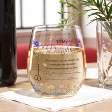 Load image into Gallery viewer, Personalized Stemless Wine Glass Custom Name Gift for Daughter
