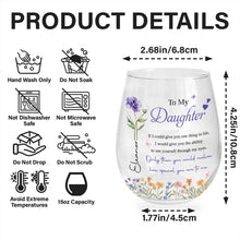 Load image into Gallery viewer, Personalized Stemless Wine Glass Custom Name Gift for Daughter

