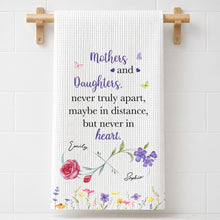 Load image into Gallery viewer, Personalized Floral Kitchen Towel Custom Name Gift for Daughter
