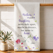 Load image into Gallery viewer, Personalized Floral Kitchen Towel Custom Name Gift for Daughter
