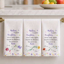 Load image into Gallery viewer, Personalized Floral Kitchen Towel Custom Name Gift for Daughter
